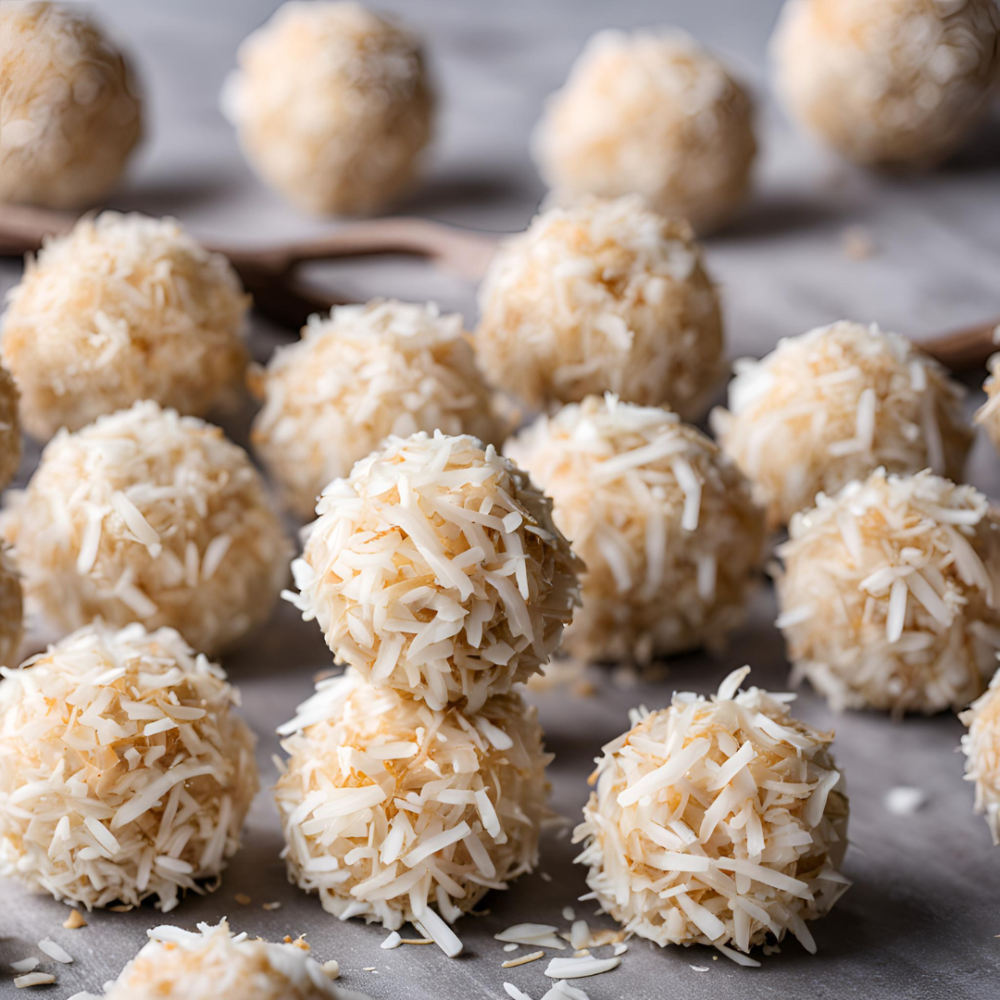 Palline di carote e cocco