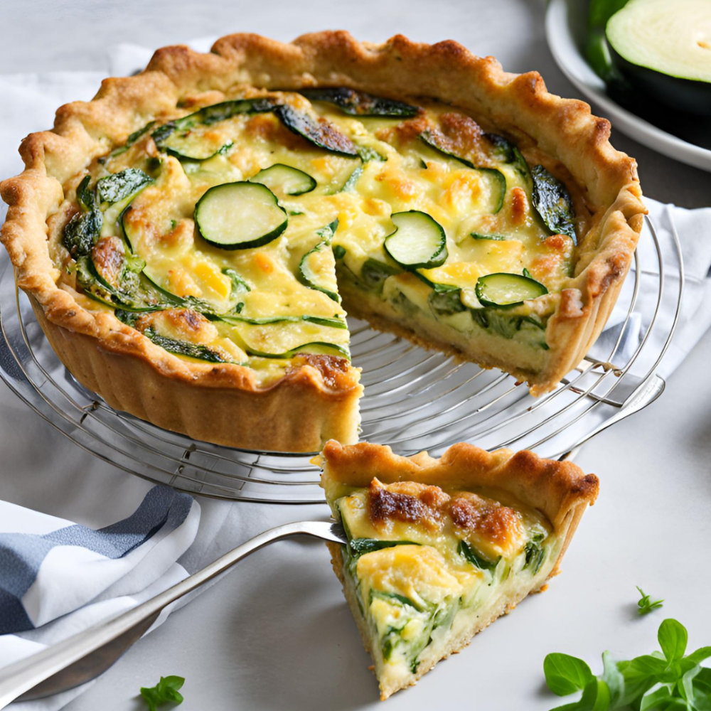 Quiche di zucchine con formaggio